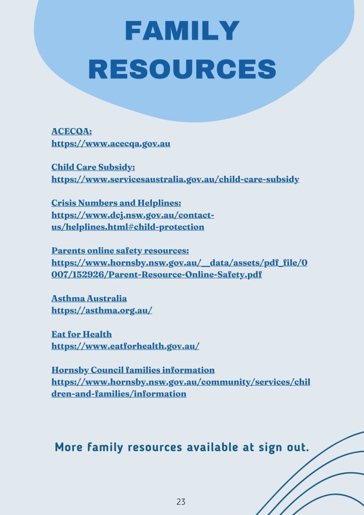 Family Resources