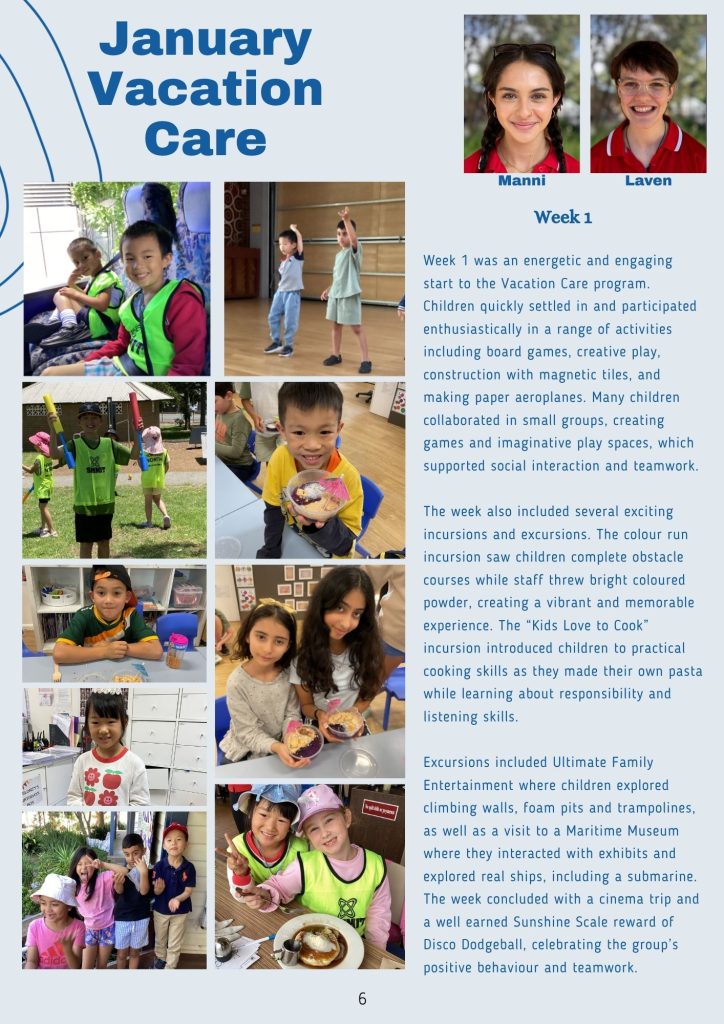 Vacation Care Reflection
